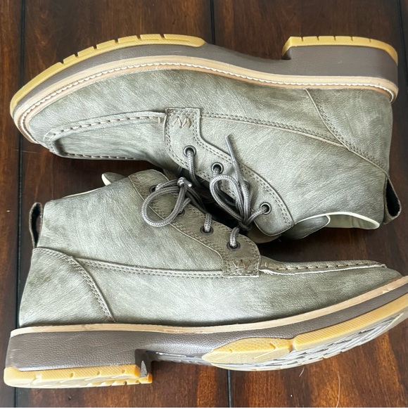 NWOT Wrangler Men's Square Moc Toe Lace-Up Boots Size 9.5 - Picture 5 of 9